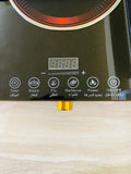 Double Silver Crest Kitchen Ceramic Stove Grill 2 Burner Cooking Electric Ceramic Stove Infrared Double Induction Cookers