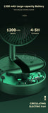 Electric Fan Mini Foldable Telescopic Fan Low Noise Portable Folding Telescopic Small Desktop Fan High Battery Life USB Rechargeable Floor Fan For Student Dormitory Home Outdoor Camping Office