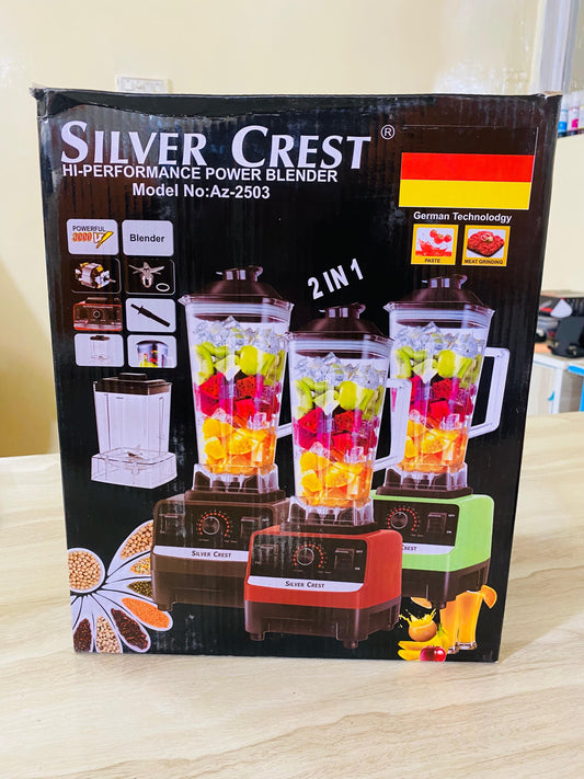 Silver Crest 2-in-1 Heavy Duty Blender – 4500W | 2L + 700ml Chopper