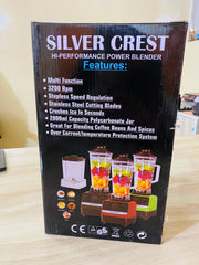 Silver Crest 2-in-1 Heavy Duty Blender – 4500W | 2L + 700ml Chopper